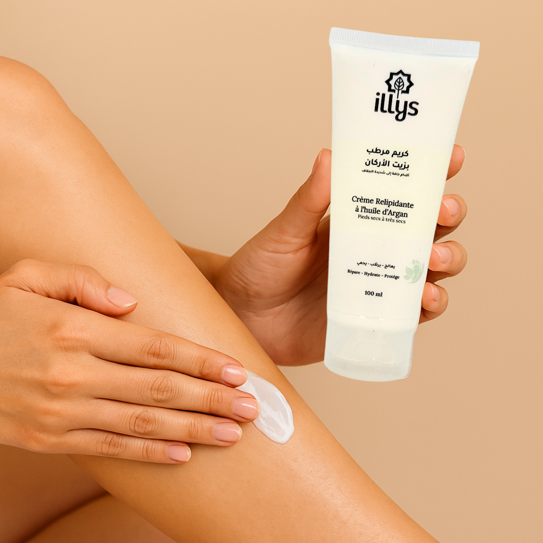 Crème Relipidante à l’Huile d’Argan – Pieds Secs à Très Secs – 100 ml