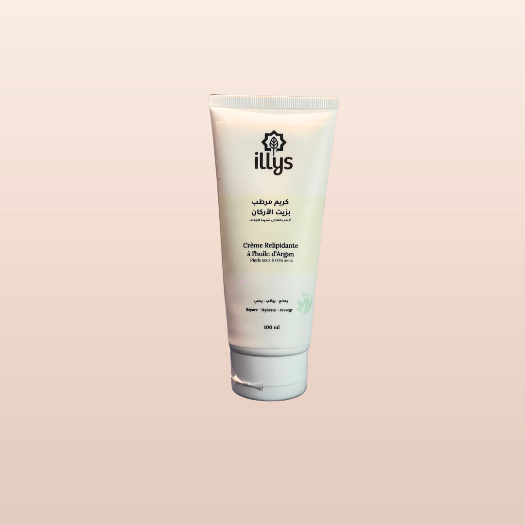 Crème Relipidante à l’Huile d’Argan – Pieds Secs à Très Secs – 100 ml
