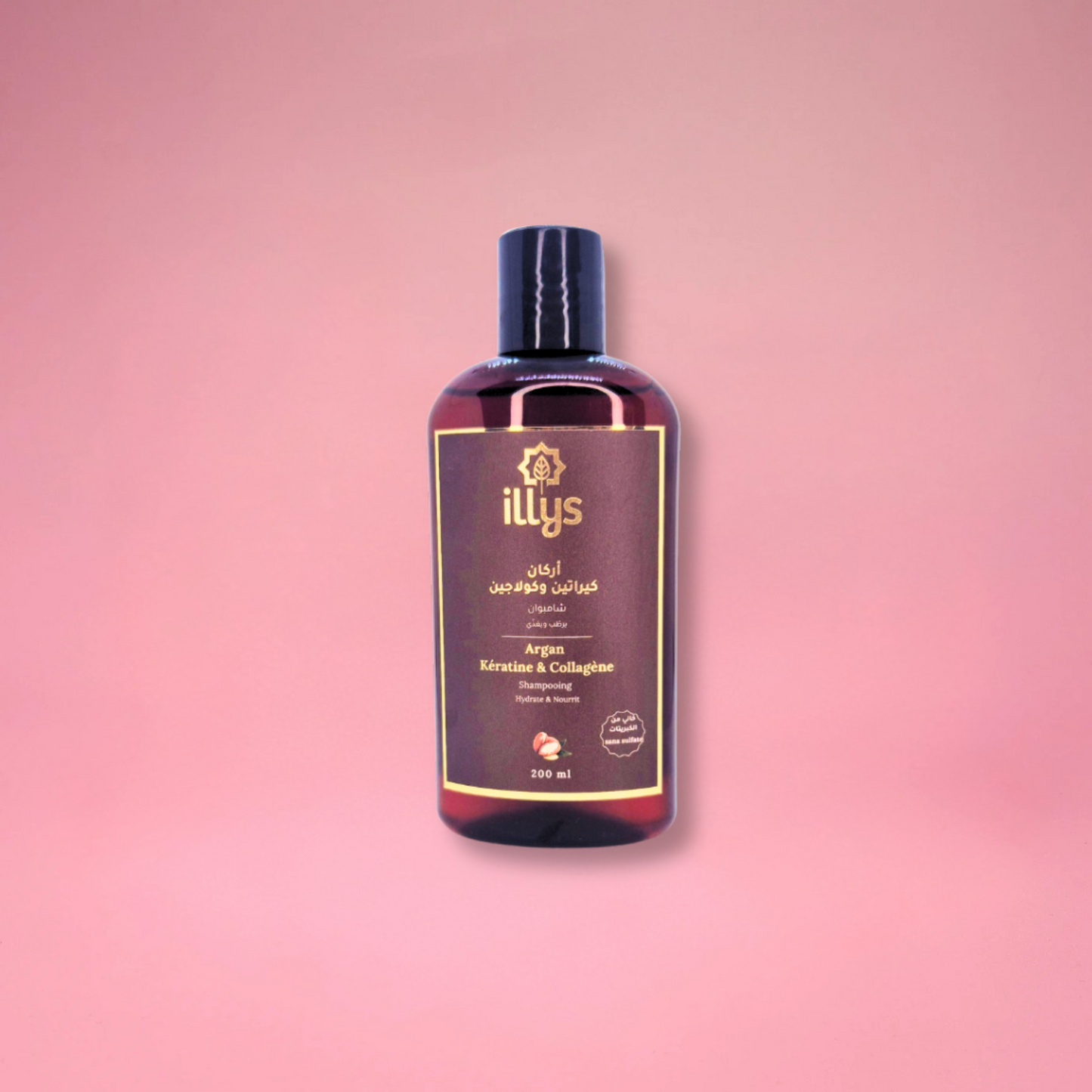 Shampooing Argan Kératine & Collagène illys – 200ml