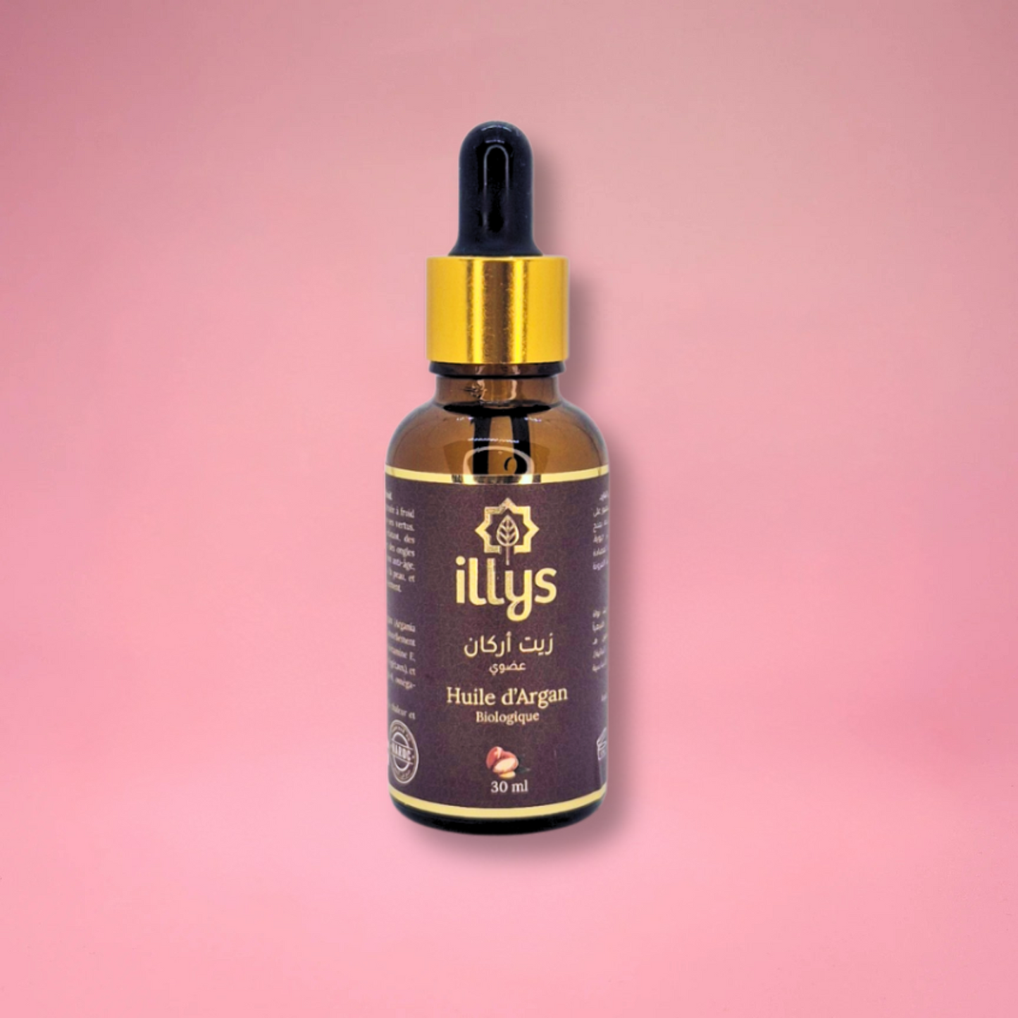 Huile d’Argan Biologique illys – 100% Pure & Naturelle | 30 ml